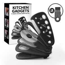 KITCHEN GADGETS 黑色6件套, 1個, 黑色6件套送刷子, 黑色