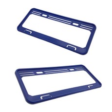 IDFR 新型七碼車牌框 牌照框 車牌造型保護框 每組1入 藍色, 1個