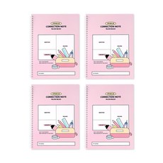 인디고어린이 초등 수학 오답 노트 - 학교생활 (개념정리 스프링), 핑크, 4개