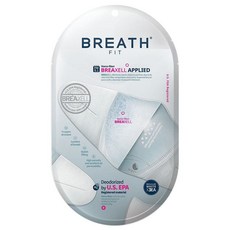 국내생산 브레스 실버 마스크 KF94 마스크 일회용 나노섬유, 1세트, 3매, FIT 레귤러화이트