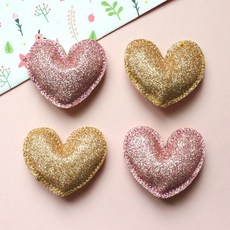 글리터 하트쿠션1p, 핑크