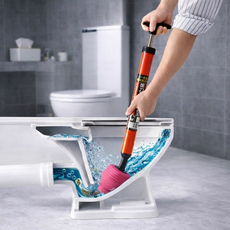 동이홈 막힘제거 강력한 압력 화장실 변기뚫어뻥, 레드