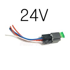 24볼트 퓨즈내장 5핀 릴레이 소켓배선세트 30A 컨넥터 휴즈, 1개