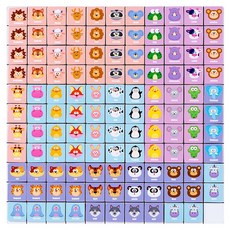 桌遊開心消消樂連連看玩具：木質磁力拼圖，兒童益智桌面遊戲，親子互動邏輯思維訓練, 1個, 【動物款】磁性消消樂【大號】