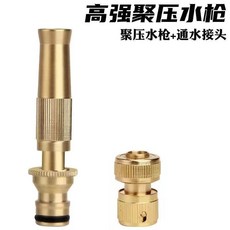 高壓洗車水槍家用套裝 直噴槍澆花工具 四季可用軟管衝洗 輕量化機身 戶外/陽台皆可用 - 高壓清洗機 960112, 合金噴槍-金屬接頭