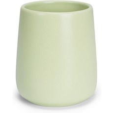 UHEY 홈 욕실 텀블러 컵 세라믹 13.5온스 재사용 가능한 칫솔 400l 홀더 욕실에 적합 녹색, Green, 1pcs