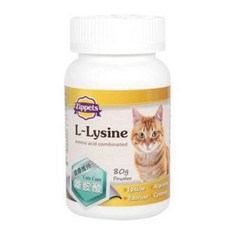 吉沛思 Zippets 貓用離胺酸複合胺基酸保健粉 80g 活力維持 提升防護力, 1個, 離胺酸複合胺基酸保健粉 80g