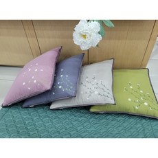 [민들레침구] 개망초방석(베이지) 린넨방석 사무실방석 교장실방석