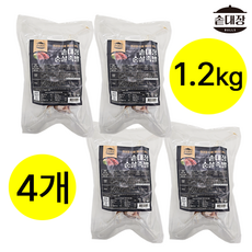 [한정판매] 솥대장 순살족발 300g 2+2 무뼈족발 슬라이스 1.2kg, 4개