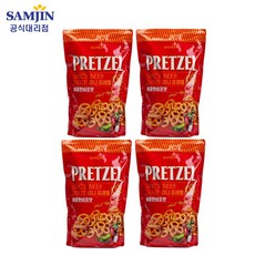 삼진 미니프레첼 매콤한비프맛 800g, 4개