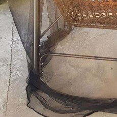 夏季秋千花園蚊帳戶外露營單人雙人蚊帳庭院搖椅防水帳篷, 黑色