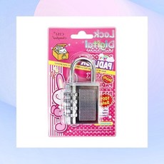 3다이얼 숫자조합 미니 사물함 락커 비밀번호 자물쇠 컬러, 1개