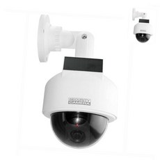 방범카메라 가짜 모형 방범 CCTV 태양광형 원형 감시 카메라 1개