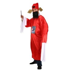 WULA烏拉 判官服 審判官服裝 大紅袍 財神爺服裝 紅色官服