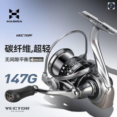 HASIDA 碳纖維超輕量 147g 專業路亞紡車輪, 專業路亞147g紡車輪,1500系列