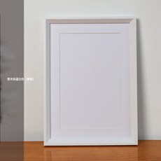 DFMEI 實木相框 A3尺寸 29.7x42cm 斜邊白色 掛牆畫框 有機玻璃, 1件