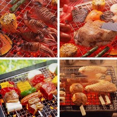 304 스테인리스 스틸 철망 논스 와이어 그릴 BBQ 베이컨 네트 도구 원형 메쉬 로스트 (색상-13cm)