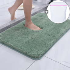 솔하우스 빨아쓰는 욕실 부드러운 발매트 세탁망증정, 1개, 민트