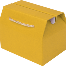 주호팩 끈손잡이 다용도 선물상자 03-2 (220x155x110), 진노랑, 10개
