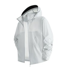 夏季涼感速乾冰絲防曬外套 男女款戶外防紫外線連帽皮膚衣, 以太藍