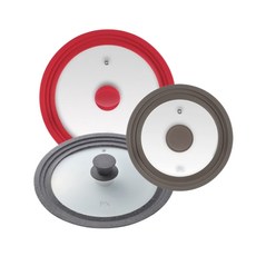 PN풍년 실리콘 멀티뚜껑 셰프앤쿡 다용도 멀티커버, 1개, 웜그레이+그레이+레드