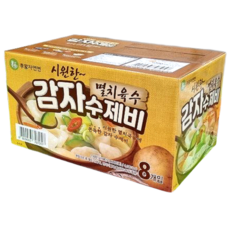 이가자연면 멸치육수 감자 수제비, 186.5g, 8개