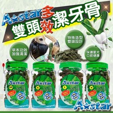 A-star 潔牙骨 螺旋五星棒 犬用潔牙棒 AB桶裝, 1個, 桶裝 1100公克,多效雙頭 LL, 1.1kg