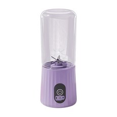 전기 착즙기 믹서기 휴대용 미니 주스 메이커 다기능 등급 추출기 컵 8 블레이드 350ml, PURPLE