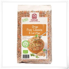 CELNAT 셀낫 보리 완두콩 당근 믹스, 4개, 500g