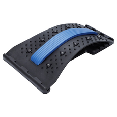 挺腰器 腰部背部伸展器 - 多功能脊椎舒緩神器，頸椎腰椎拉伸，矯正姿勢, 藍色, 1個