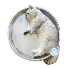 四季寵物鋁盆貓窩 貓咪夏季涼窩 寵物睡墊, 1個, 直徑50cm【建議12.5kg以內】