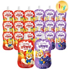 hy 뽀로로 뽀짝뽀짝 유기농주스 2가지맛 100ml(사과오렌지10+포도사과10) 총20입, 20개, 100ml