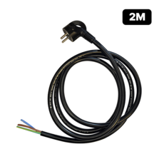 측면접지 전원코드 220V 2m 2.5SQ 수리용 플러그 작업등 전선 DIY, 검정색, 2.5sq 2m, 1개