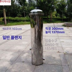 정말 여과기 백필터하우징 이물질 녹물 필터 정제기 지하수 클램프 하우징 산업용, 10코어 40인치 플랜지