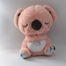 熊陪伴水獺娃娃毛絨公仔玩具寶寶兒童安撫音樂玩偶跨境娃娃批發, 1個, 30cm:如圖所示