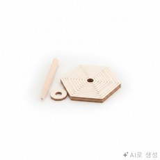 모두상회 우드 팽이 나무공예, 브라운계열, 1개, 브라운