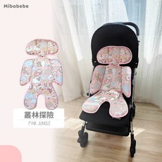 3D涼感透氣推車坐墊 彈性極佳 可水洗 安全座椅墊, 1個, 叢林探險, 叢林探險