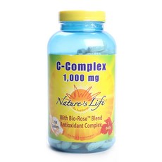 Nature's Life 維他命C素食錠 1000mg, 1個, 250 件