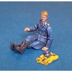 밀리터리피규어 1/48 WWII Luftwaffe Pilot at rest, 1개