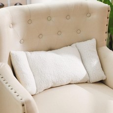 퀴케이 플리스 요추 지지 베개 3 섹션 등받이 사무실 의자 등 지지용 편안한 쿠션 카시트 소파 받침대흰색, 01 A Black Pillow, 1개