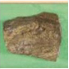 교과서 핵심광물표본(황동석) hs-2065 / 30X40mm