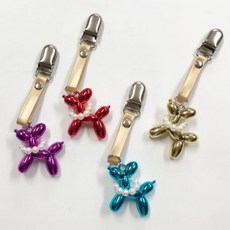 니어핀 프렌치불독 퍼터키퍼 골프 집게 열쇠고리, 레드, 레드, 1개