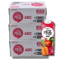 빙그레 갓 캐옴 ABC 주스, 200ml, 72개
