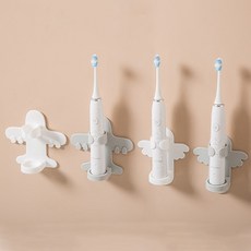1+1 엔젤 전동 칫솔 거치대 걸이 꽂이 정리 보관 홀더, 그레이 비행기, 1개