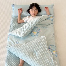 A類母嬰純棉兒童睡袋 秋冬款, 快樂小象-A類母嬰純棉睡袋【品質保障】,100x180cm含枕頭-春秋款2公斤