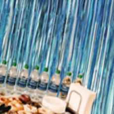 닐스 파티 커튼 블루 벽장식