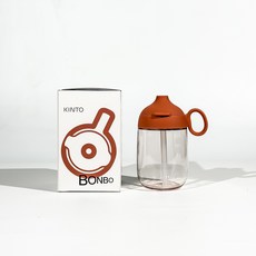 킨토 본보 텀블러 유아용 빨대물컵 260ml 오렌지 정품박스 포함, 1개