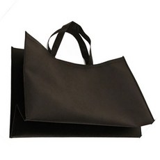 루미스 부직포 다용도 대형 쇼핑백, 블랙, 1개