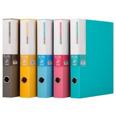 프로비즈 정리정돈 발포 사무실정리 바인더 클리어파일 A4 40매 D링 20971EA 1(PC), 하늘