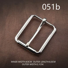 고급 304 스테인리스 스틸 핀 버클 액세서리 프리미엄 벨트 캐주얼 복장용 남녀, 02 051b